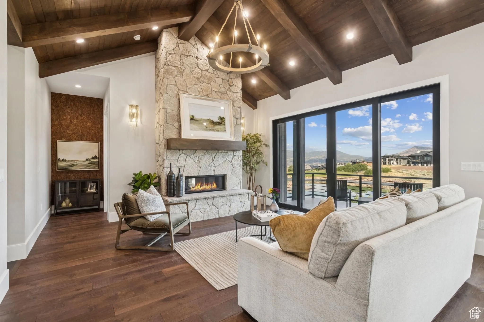 Luxury living room remodel in Park City