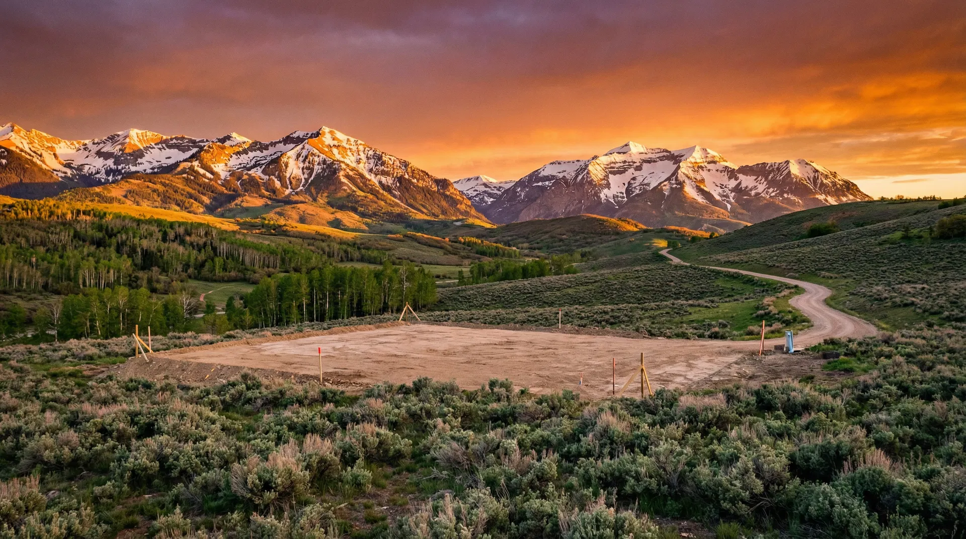 Mountain land vista in Park City area