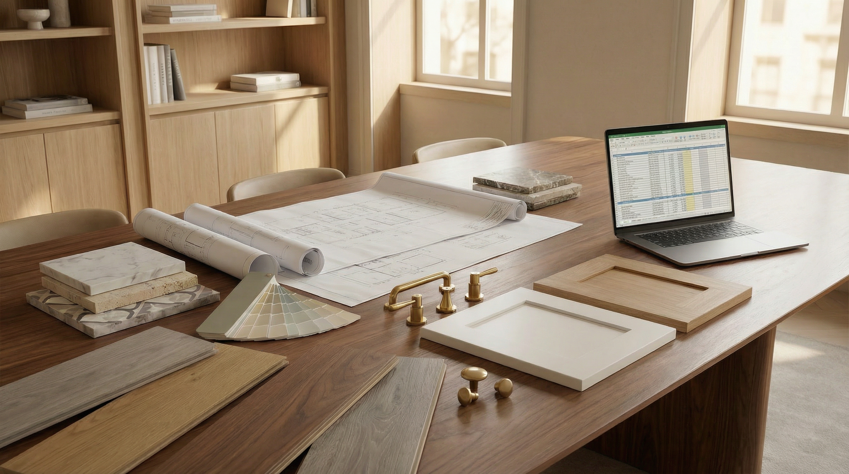 Preconstruction planning session for luxury remodel