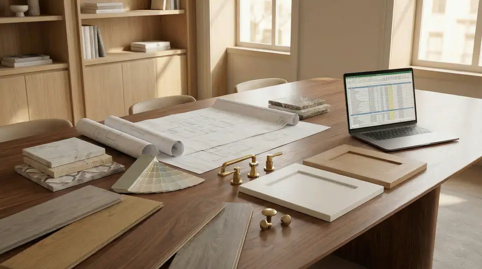 Preconstruction planning session for luxury remodel